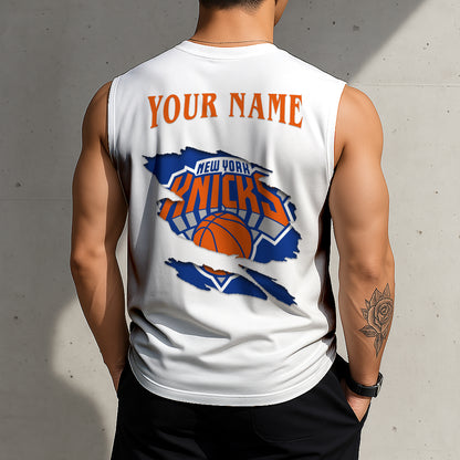 LIMITED EDITION - NEW CUSTOMIZED NBA04 NY NEW YORK KNICKS TANKTOP & GYM SHIRT