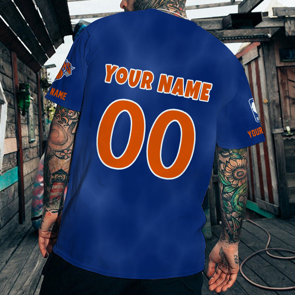 LIMITED EDITION - NEW CUSTOMIZED NBA04 NY NEW YORK KNICKS T-SHIRT