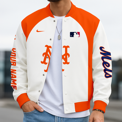 LIMITED EDITION - NEW CUSTOMIZED MLB17 NYM NEW YORK METS BASEBALL JACKET