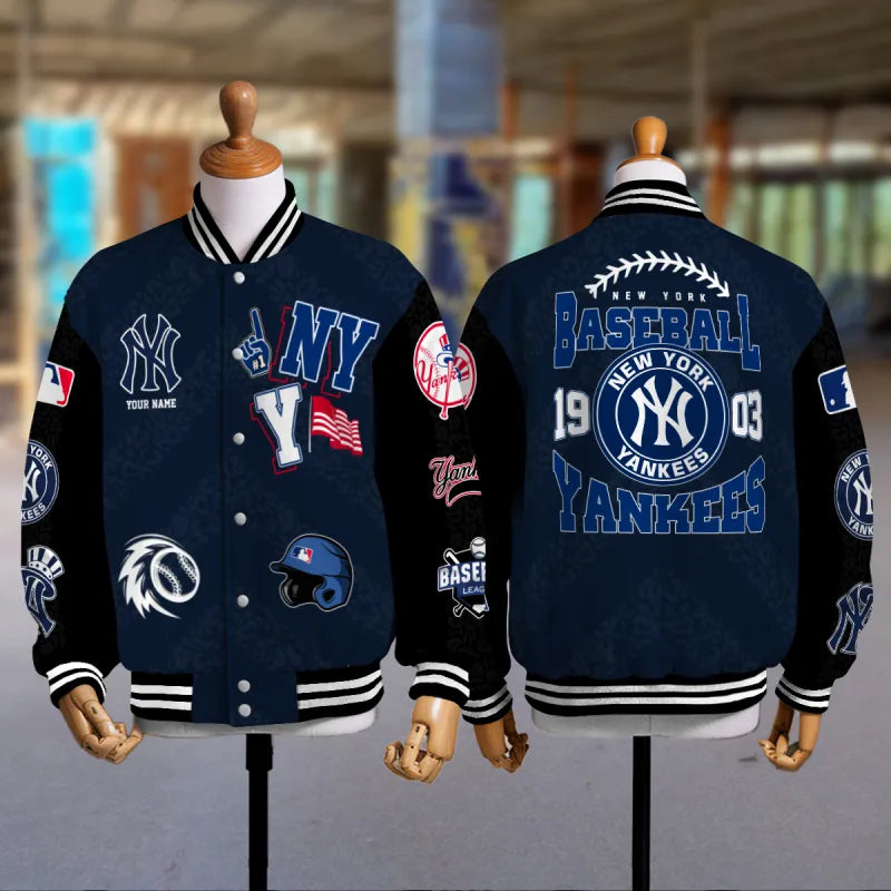 LIMITED EDITION - NEW CUSTOMIZED MLB01 NYY NEW YORK YANKEES UNISEX T-SHIRT, POLO, HOODIE & JACKETS