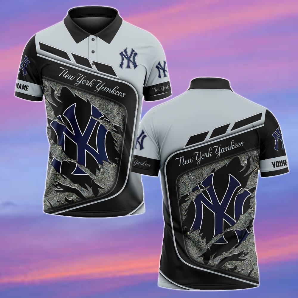 LIMITED EDITION - NEW CUSTOMIZED MLB01 NYY NEW YORK YANKEES POLO SHIRT