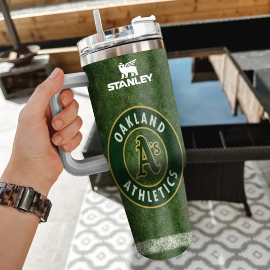 LIMITED EDITION - NEW CUSTOMIZED MLB23 OAS OAKLAND ATHLETICS 40oz TUMBLER