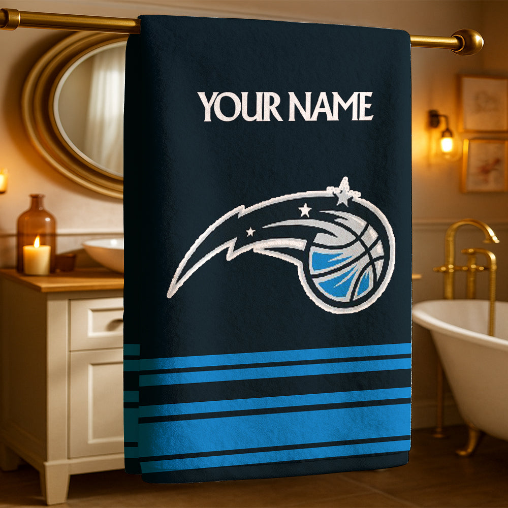 LIMITED EDITION - NEW CUSTOMIZED NBA15 OM ORLANDO MAGIC BEACH & BATH TOWEL