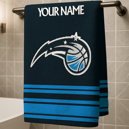 LIMITED EDITION - NEW CUSTOMIZED NBA15 OM ORLANDO MAGIC BEACH & BATH TOWEL