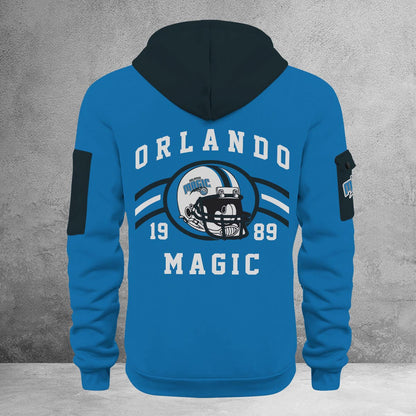 LIMITED EDITION - NEW CUSTOMIZED NBA15 OM ORLANDO MAGIC QUARTER ZIP HOODIE