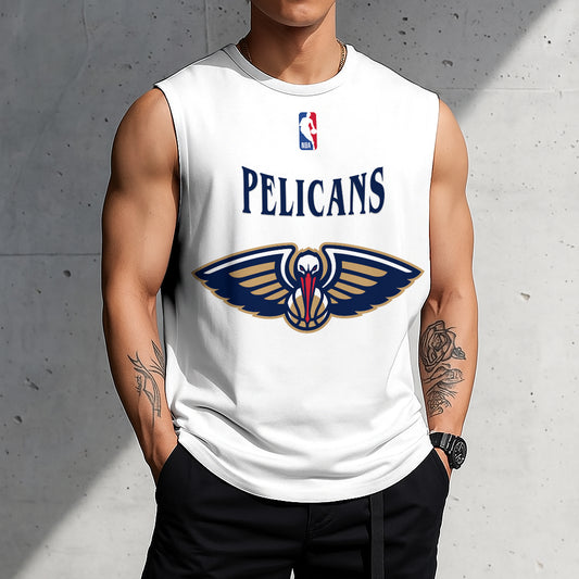 LIMITED EDITION - NEW CUSTOMIZED NBA30 NO NEW ORLEANS PELICANS TANKTOP & GYM SHIRT