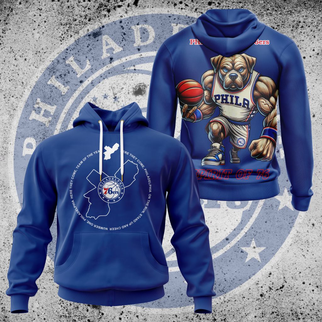 LIMITED EDITION - NEW CUSTOMIZED NBA26 P76 PHILADELPHIA 76ERS UNISEX T-SHIRT, POLO, HOODIE & JACKETS