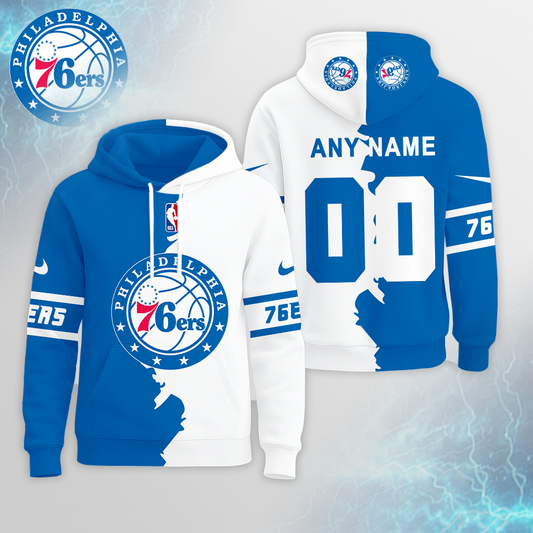 LIMITED EDITION - NEW CUSTOMIZED NBA26 P76 PHILADELPHIA 76ERS UNISEX T-SHIRT, POLO, HOODIE & JACKETS