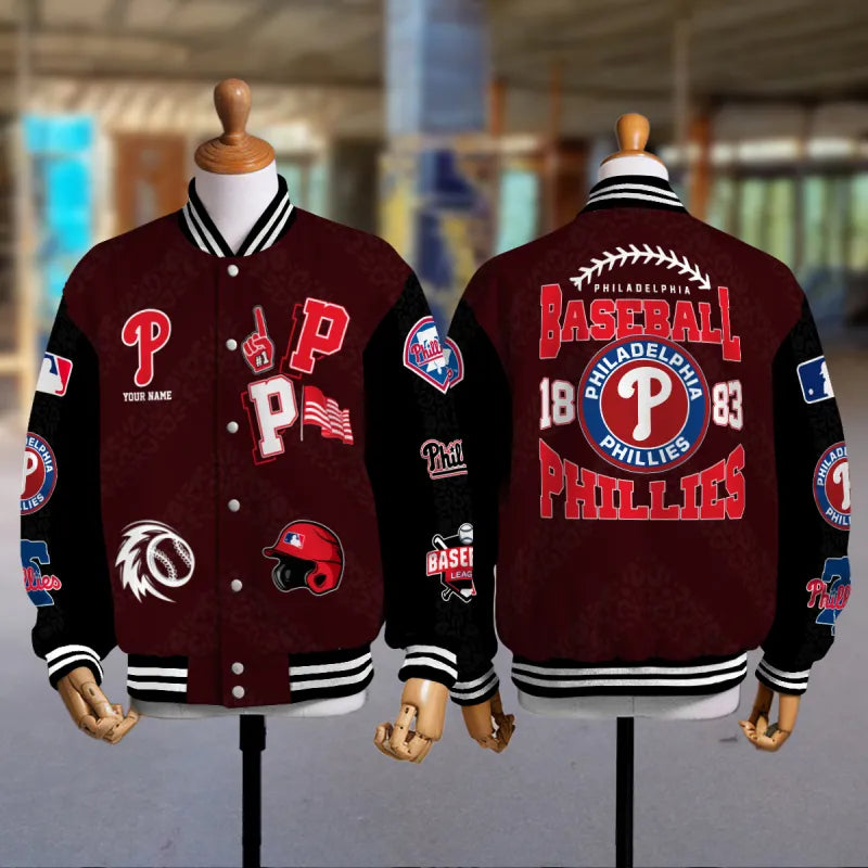 LIMITED EDITION - NEW CUSTOMIZED MLB11 PPS PHILADELPHIA PHILLIES UNISEX T-SHIRT, POLO, HOODIE & JACKETS