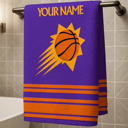 LIMITED EDITION - NEW CUSTOMIZED NBA21 PS PHOENIX SUNS BEACH & BATH TOWEL