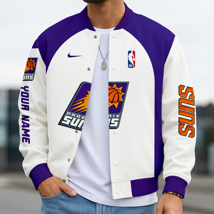 LIMITED EDITION - NEW CUSTOMIZED NBA21 PS PHOENIX SUNS BASEBALL JACKET