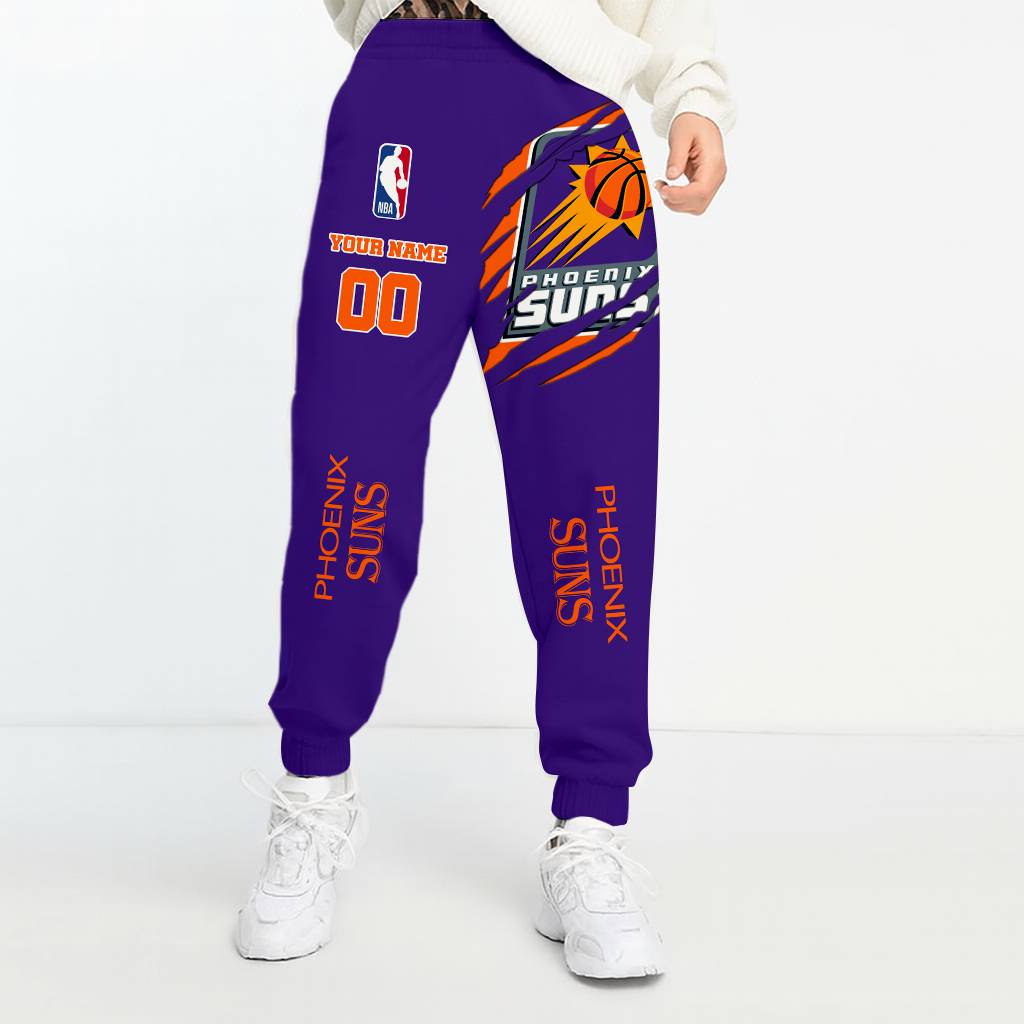 LIMITED EDITION - NEW CUSTOMIZED NBA21 PS PHOENIX SUNS UNISEX LONG PANTS