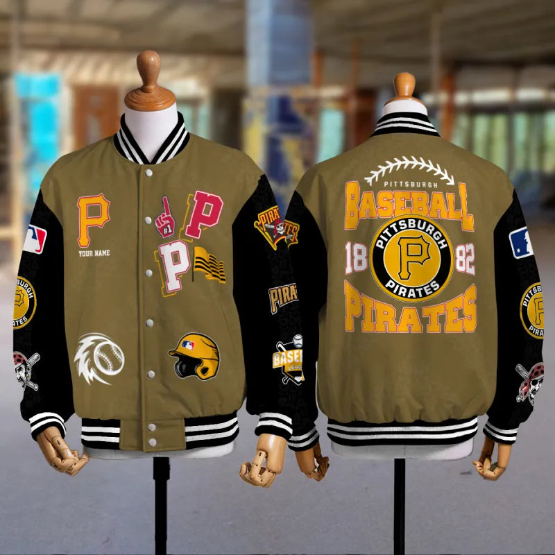 LIMITED EDITION - NEW CUSTOMIZED MLB29 PHP PITTSBURGH PIRATES UNISEX T-SHIRT, POLO, HOODIE & JACKETS