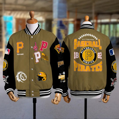 LIMITED EDITION - NEW CUSTOMIZED MLB29 PHP PITTSBURGH PIRATES UNISEX T-SHIRT, POLO, HOODIE & JACKETS