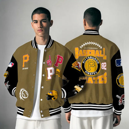 LIMITED EDITION - NEW CUSTOMIZED MLB29 PHP PITTSBURGH PIRATES UNISEX T-SHIRT, POLO, HOODIE & JACKETS