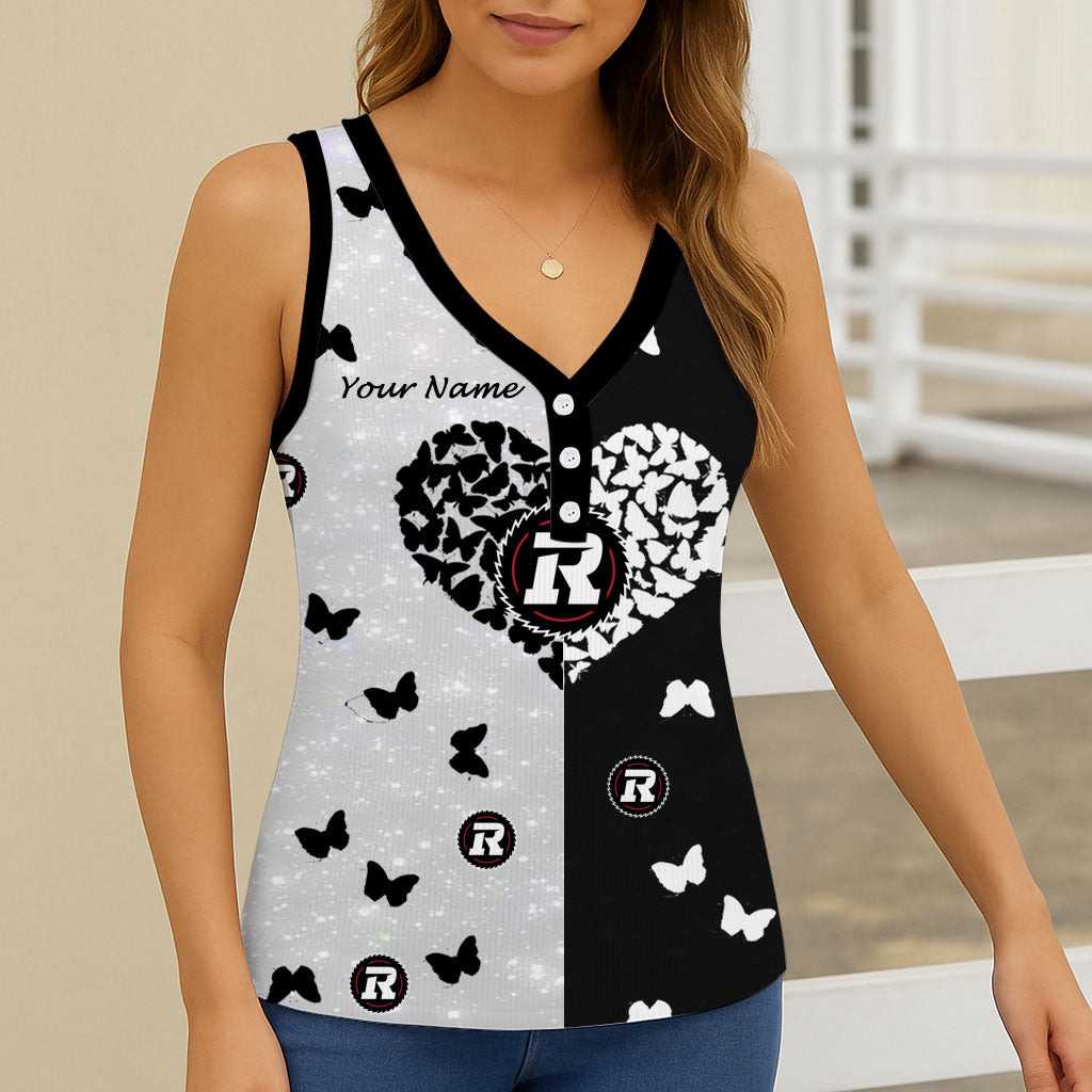 New CFL Personalized Women V-neck Sleeveless