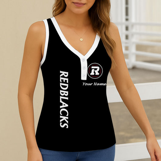 New CFL Personalized Women V-neck Sleeveless