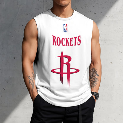 LIMITED EDITION - NEW CUSTOMIZED NBA07 HR HOUSTON ROCKETS TANKTOP & GYM SHIRT