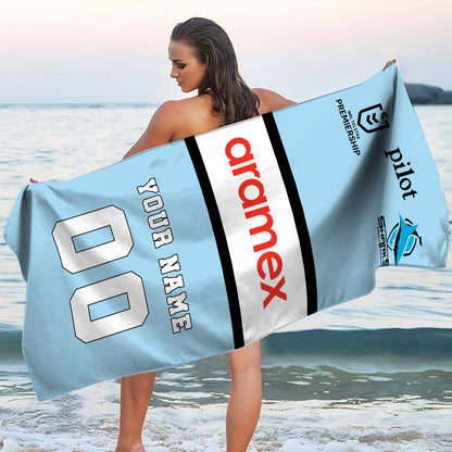 LIMITED EDITION - NEW 08 CNS PERSONALIZED BEACH TOWEL GIFT FOR FANS