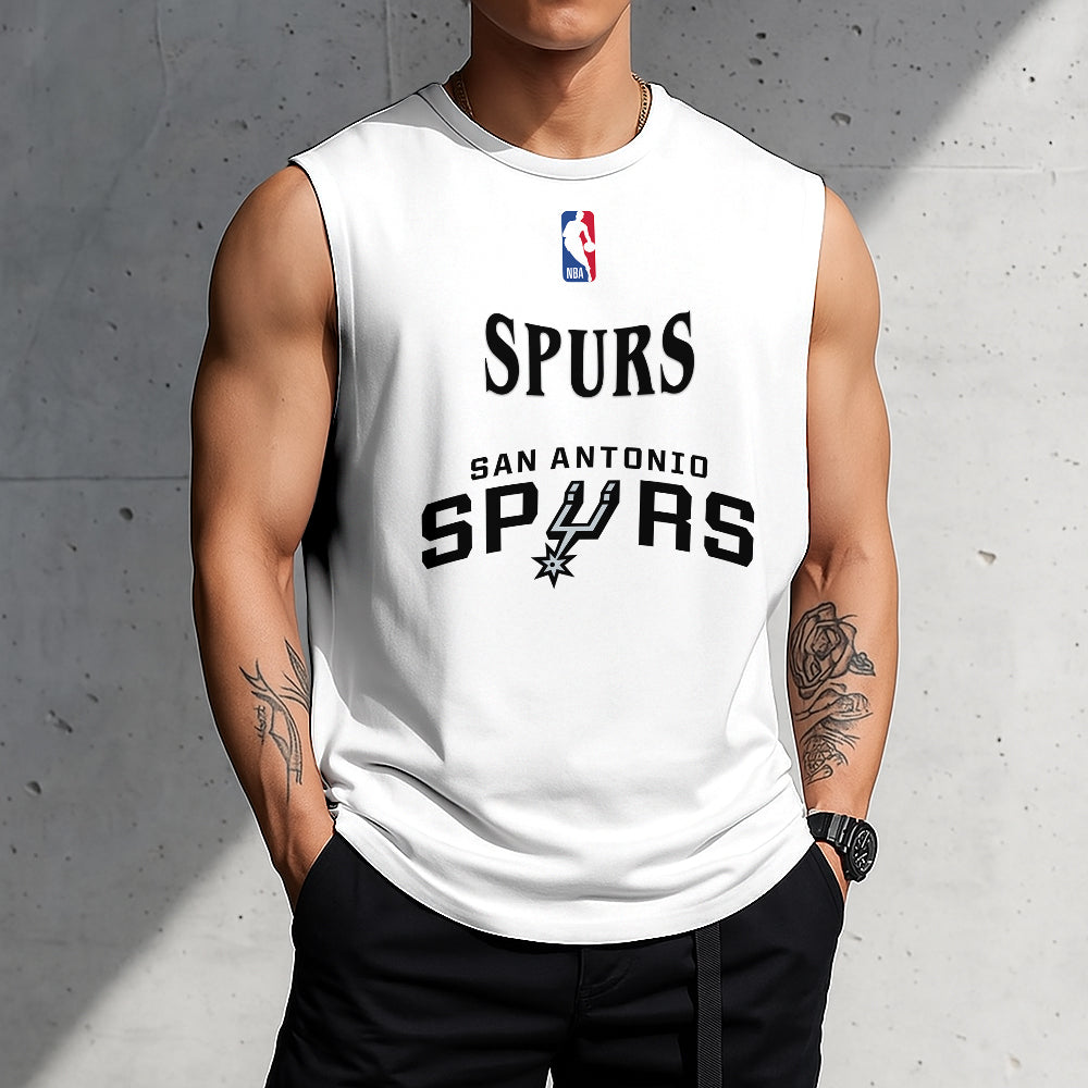 LIMITED EDITION - NEW CUSTOMIZED NBA23 SA SAN ANTONIO SPURS TANKTOP & GYM SHIRT