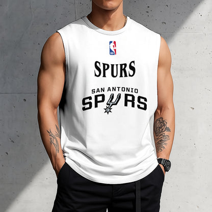 LIMITED EDITION - NEW CUSTOMIZED NBA23 SA SAN ANTONIO SPURS TANKTOP & GYM SHIRT