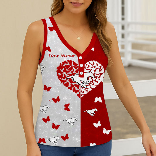 New CFL Personalized Women V-neck Sleeveless