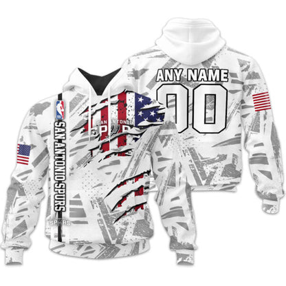 LIMITED EDITION - NEW CUSTOMIZED NBA23 SA SAN ANTONIO SPURS UNISEX T-SHIRT, POLO, HOODIE & JACKETS