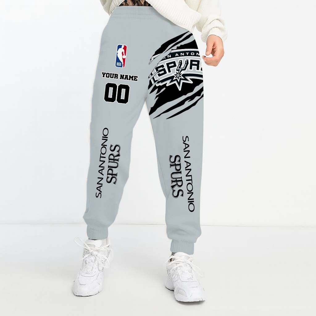 LIMITED EDITION - NEW CUSTOMIZED NBA23 SA SAN ANTONIO SPURS UNISEX LONG PANTS