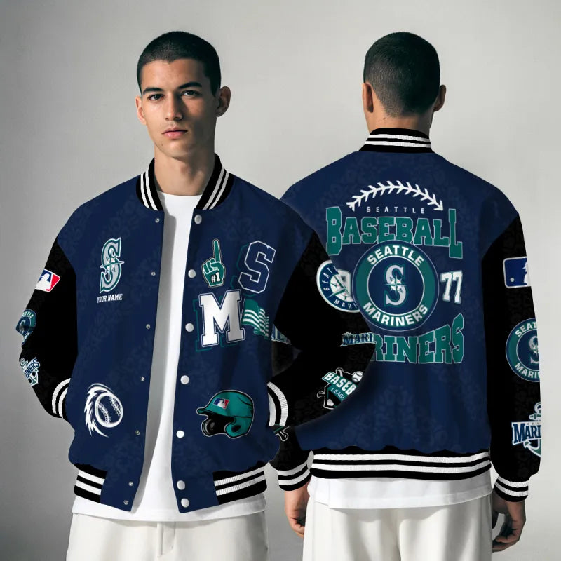 LIMITED EDITION - NEW CUSTOMIZED MLB14 SMS SEATTLE MARINERS UNISEX T-SHIRT, POLO, HOODIE & JACKETS