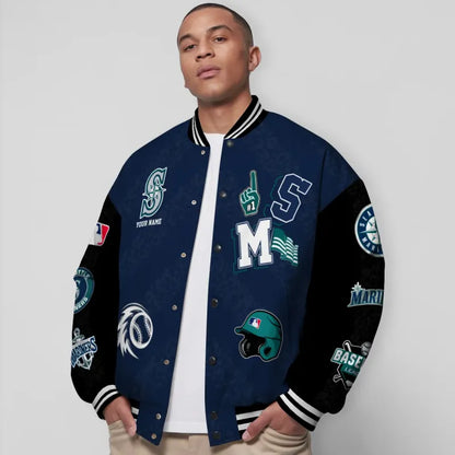 LIMITED EDITION - NEW CUSTOMIZED MLB14 SMS SEATTLE MARINERS UNISEX T-SHIRT, POLO, HOODIE & JACKETS
