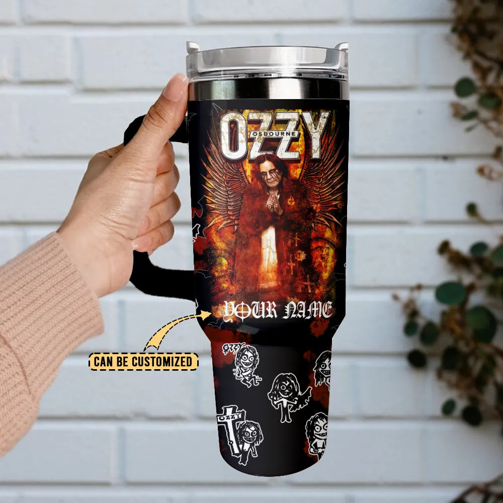 NEW PREMIUM BLACK SABBATH  X OZZY OSBOURNE 40 OZ TUMBLER