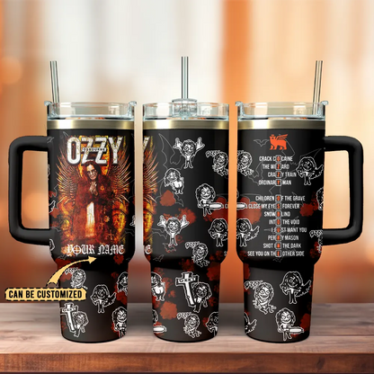 NEW PREMIUM BLACK SABBATH  X OZZY OSBOURNE 40 OZ TUMBLER