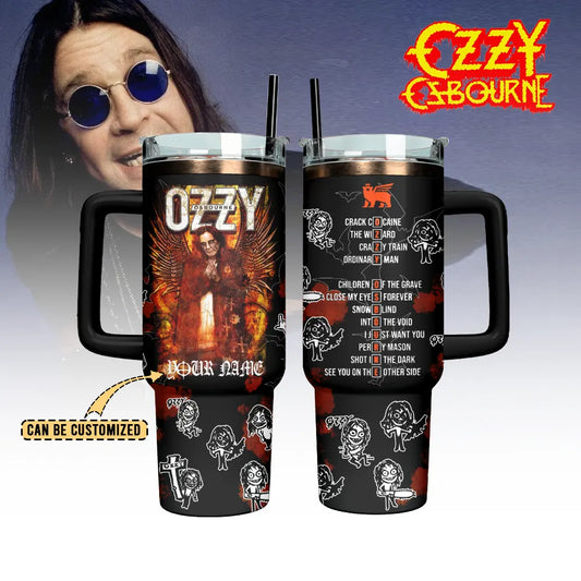 NEW PREMIUM BLACK SABBATH  X OZZY OSBOURNE 40 OZ TUMBLER