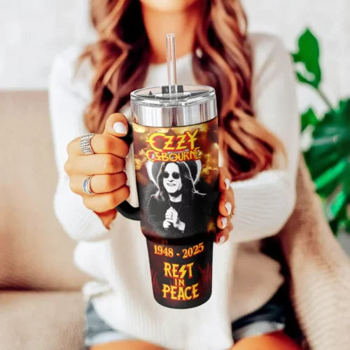 NEW PREMIUM BLACK SABBATH  X OZZY OSBOURNE 40 OZ TUMBLER
