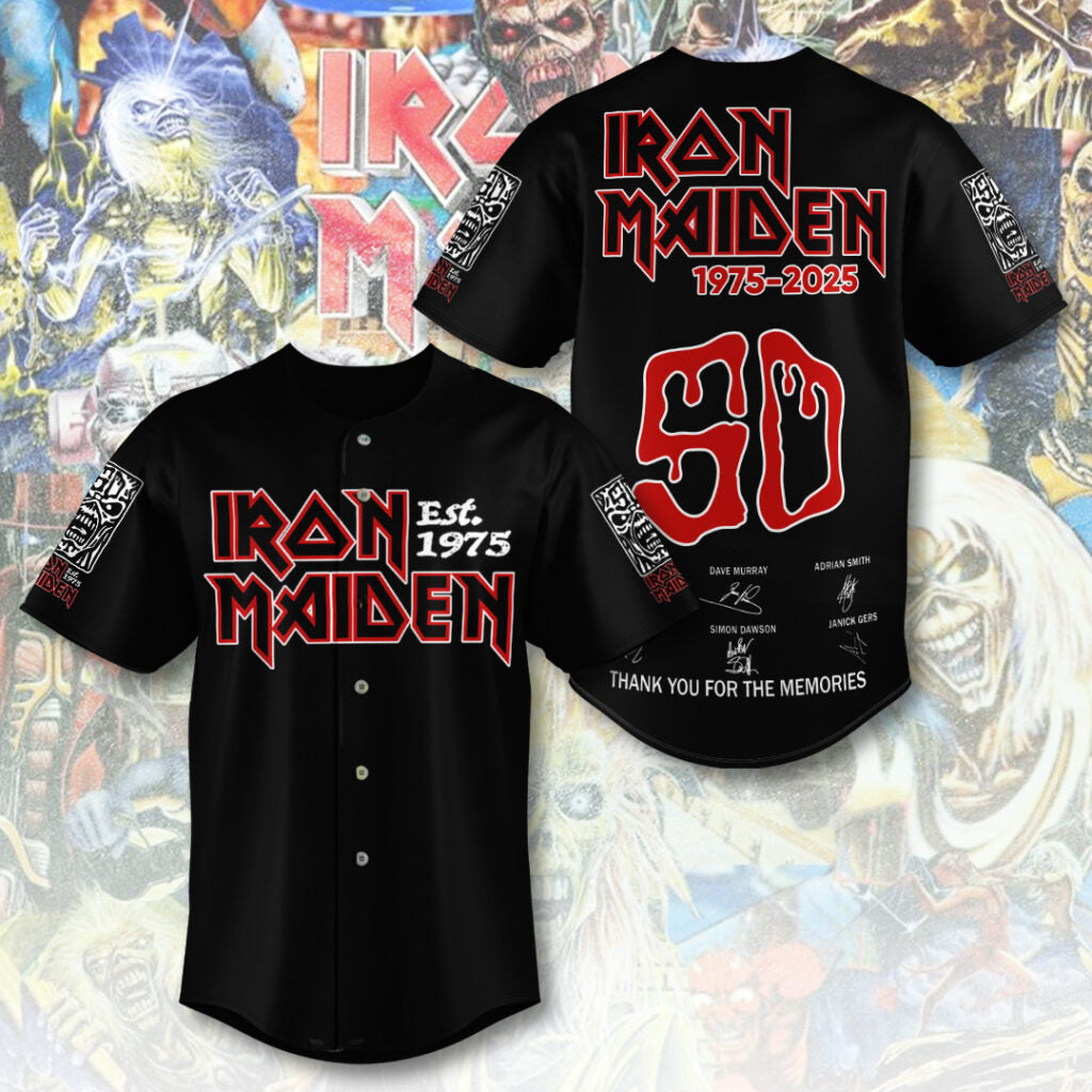 Iron Maiden Baseball Jersey