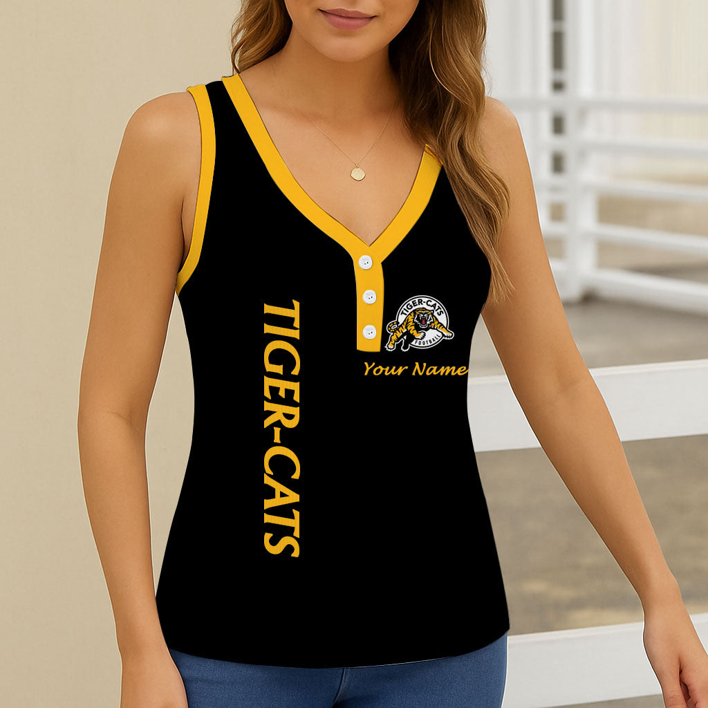 New CFL Personalized Women V-neck Sleeveless