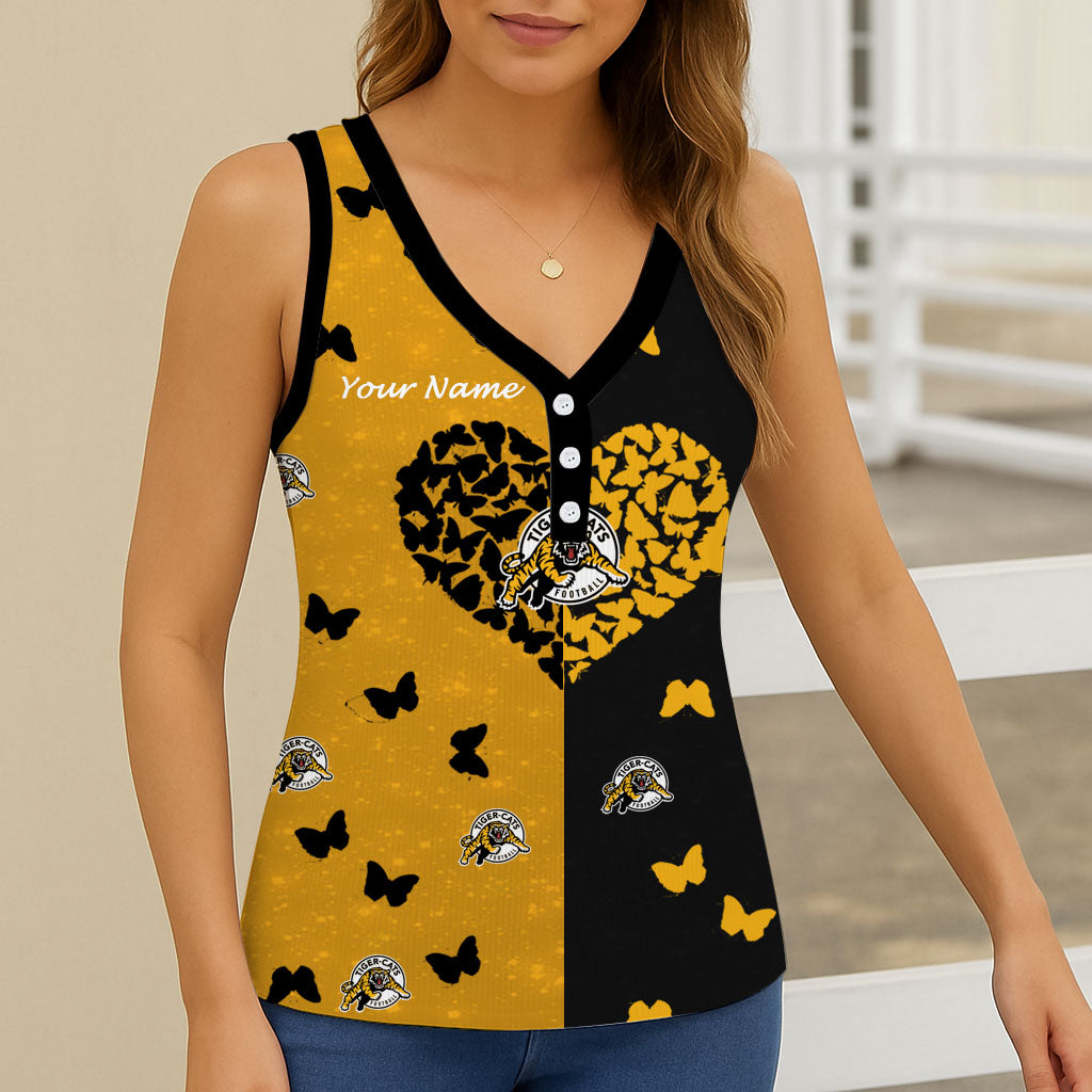 New CFL Personalized Women V-neck Sleeveless
