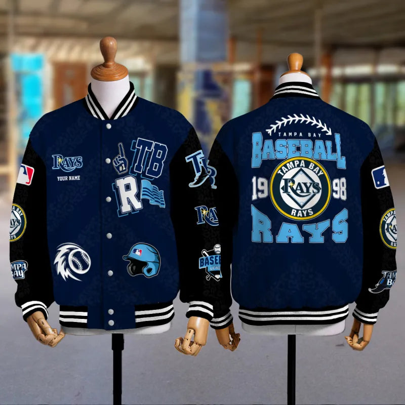 LIMITED EDITION - NEW CUSTOMIZED MLB21 TBR TAMPA BAY RAYS UNISEX T-SHIRT, POLO, HOODIE & JACKETS