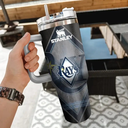 LIMITED EDITION - NEW CUSTOMIZED MLB21 TBR TAMPA BAY RAYS 40oz TUMBLER