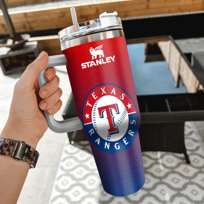 LIMITED EDITION - NEW CUSTOMIZED MLB08 TRS TEXAS RANGERS 40oz TUMBLER