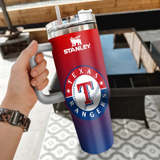 LIMITED EDITION - NEW CUSTOMIZED MLB08 TRS TEXAS RANGERS 40oz TUMBLER