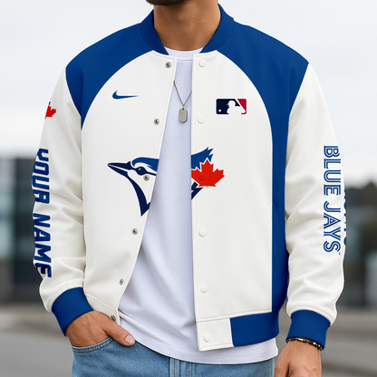 LIMITED EDITION - NEW CUSTOMIZED MLB12 TBJ TORONTO BLUE JAYS BASEBALL JACKET