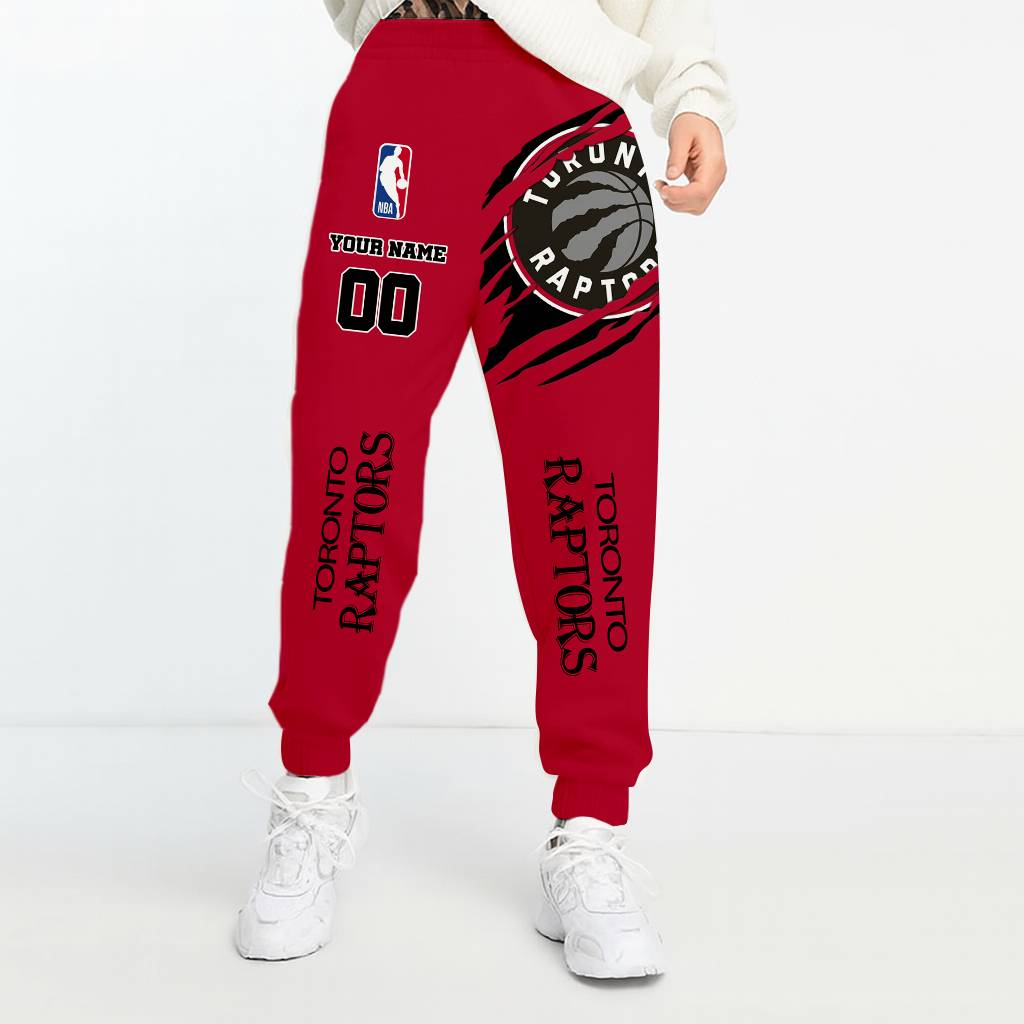 LIMITED EDITION - NEW CUSTOMIZED NBA24 TR TORONTO RAPTORS UNISEX LONG PANTS