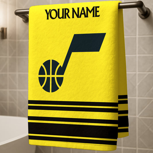 LIMITED EDITION - NEW CUSTOMIZED NBA29 UJ UTAH JAZZ BEACH & BATH TOWEL