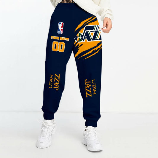 LIMITED EDITION - NEW CUSTOMIZED NBA29 UJ UTAH JAZZ UNISEX LONG PANTS