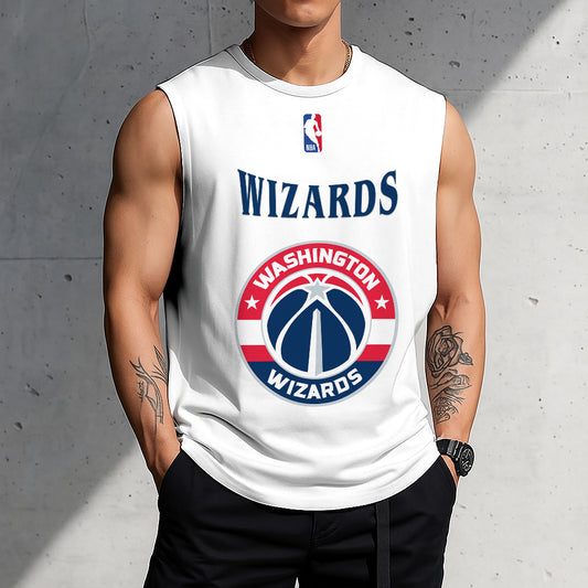 LIMITED EDITION - NEW CUSTOMIZED NBA28 WW WASHINGTON WIZARDS TANKTOP & GYM SHIRT