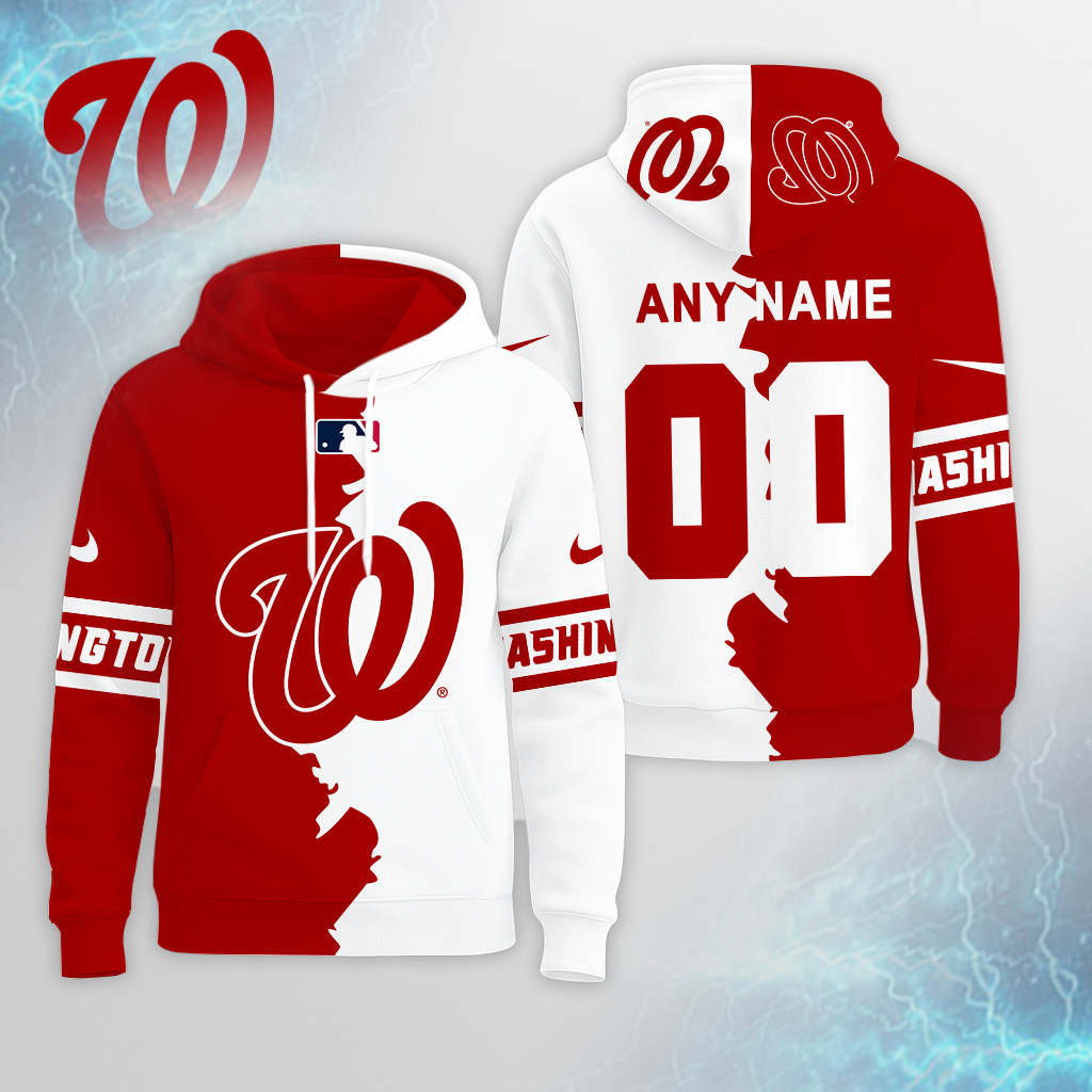 LIMITED EDITION - NEW CUSTOMIZED MLB28 WNS WASHINGTON NATIONALS UNISEX T-SHIRT, POLO, HOODIE & JACKETS