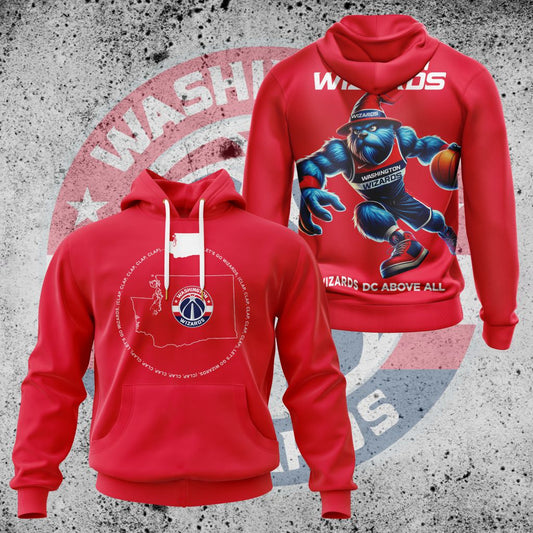 LIMITED EDITION - NEW CUSTOMIZED NBA28 WW WASHINGTON WIZARDS UNISEX T-SHIRT, POLO, HOODIE & JACKETS