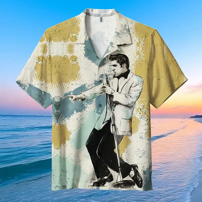 New Premium Elvis Presley  Unisex Hawaiian Shirt - EVPLCAO113