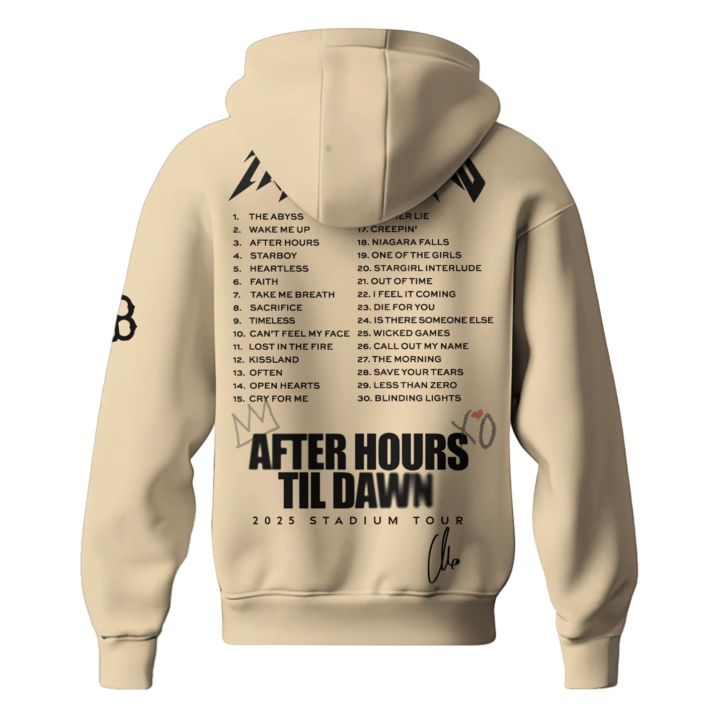 BOS x The Weeknd After Hours Til Dawn Hoodie Limited Edition (Kids & Adults)